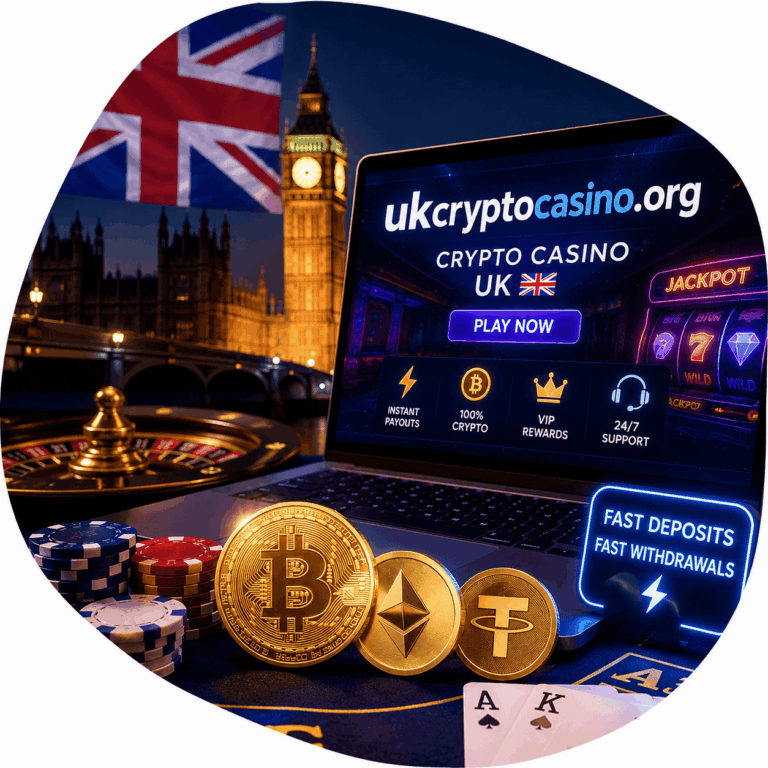 A crypto casino cashier accepting Bitcoin, Ethereum and Tether from a UK player