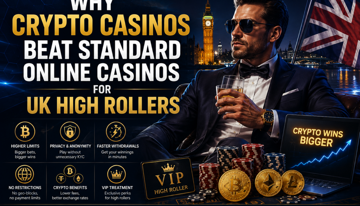 Why Crypto Casinos Beat Standard Online Casinos for UK High Rollers 2026